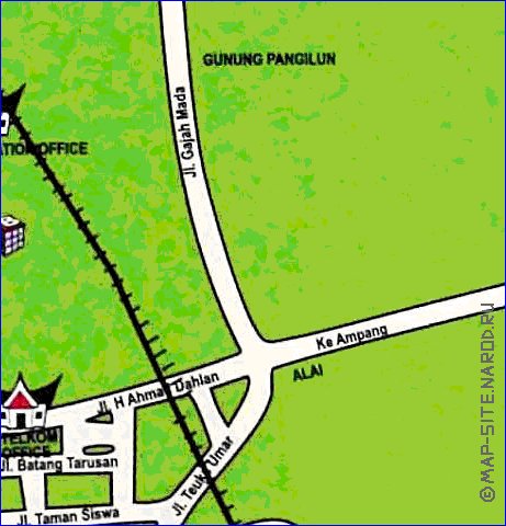 mapa de Padang