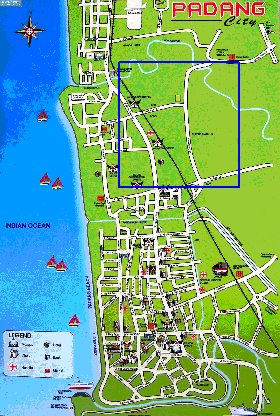 mapa de Padang