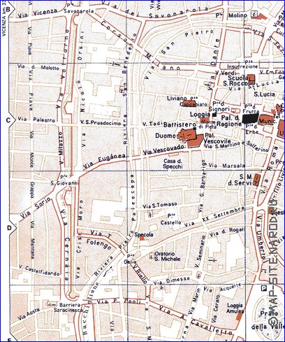 mapa de Padua