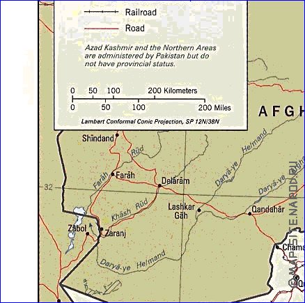 Administratives carte de Pakistan