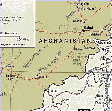 Administrativa mapa de Paquistao