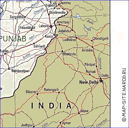 Administratives carte de Pakistan