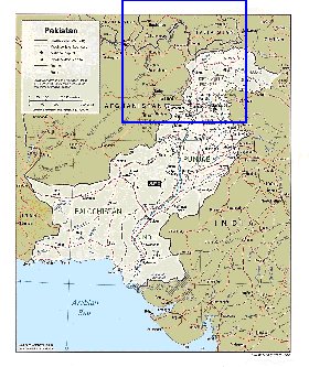 Administratives carte de Pakistan