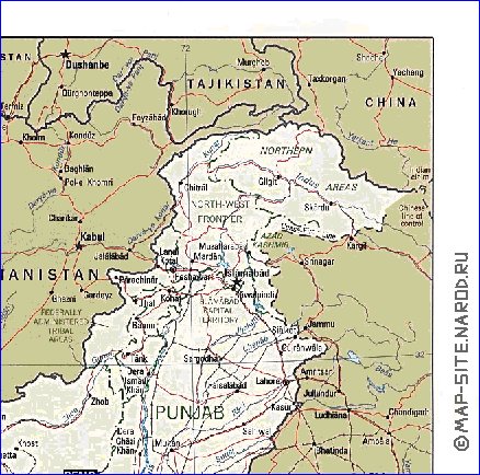 Administratives carte de Pakistan