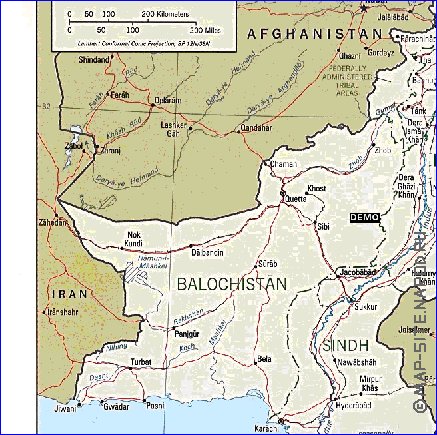 Administratives carte de Pakistan