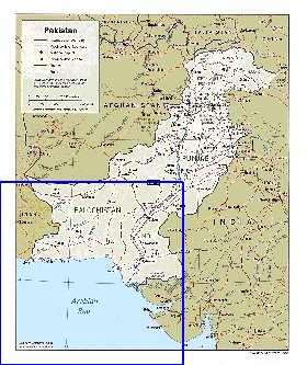 Administratives carte de Pakistan