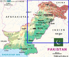 Fisica mapa de Paquistao
