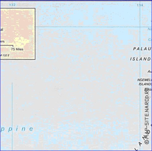 mapa de Palau