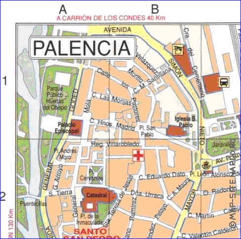 carte de Palencia