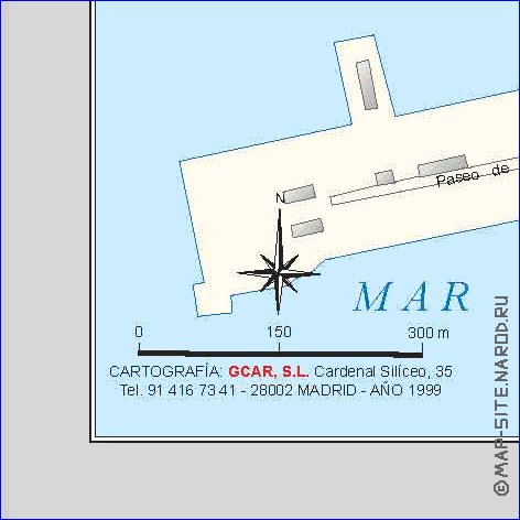 mapa de Palma de Maiorca em espanhol