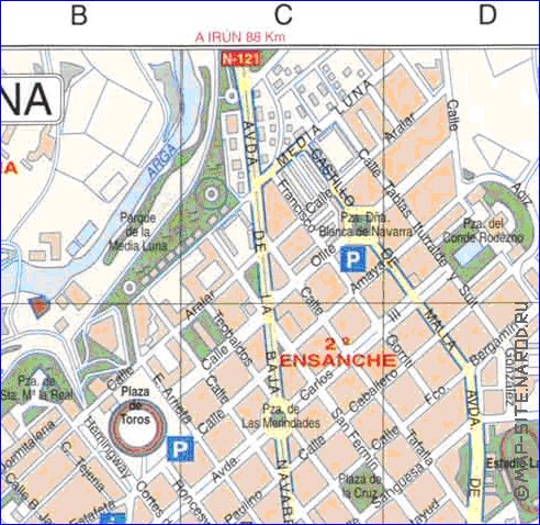 mapa de Pamplona