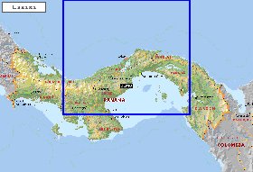 Administrativa mapa de Panama