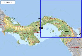 Administratives carte de Panama