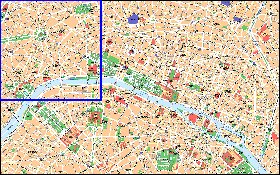 mapa de Paris em frances