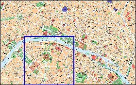 mapa de Paris em frances