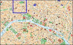 mapa de Paris em frances