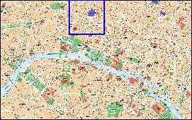 mapa de Paris em frances