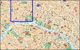 mapa de Paris em frances