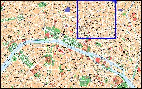 mapa de Paris em frances