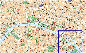 mapa de Paris em frances