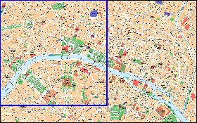 mapa de Paris em frances