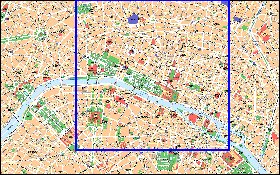 mapa de Paris em frances