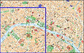 mapa de Paris em frances