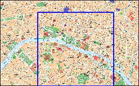 mapa de Paris em frances