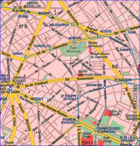 mapa de Paris em alemao