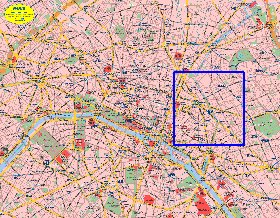 carte de Paris en allemand