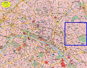 carte de Paris en allemand