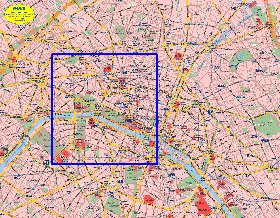 carte de Paris en allemand