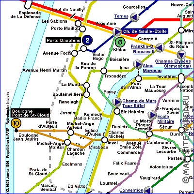 Transport carte de Paris