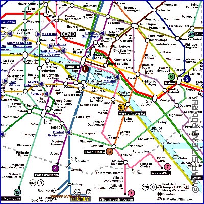 Transport carte de Paris