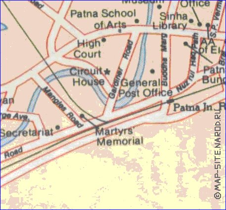 mapa de Patna