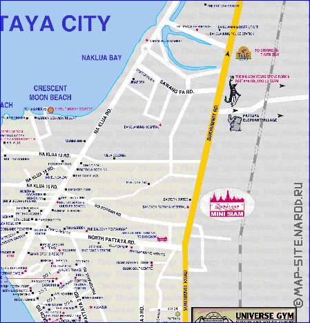 carte de Pattaya