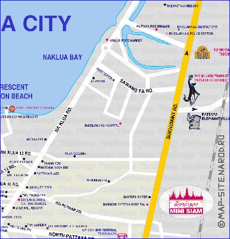 carte de Pattaya