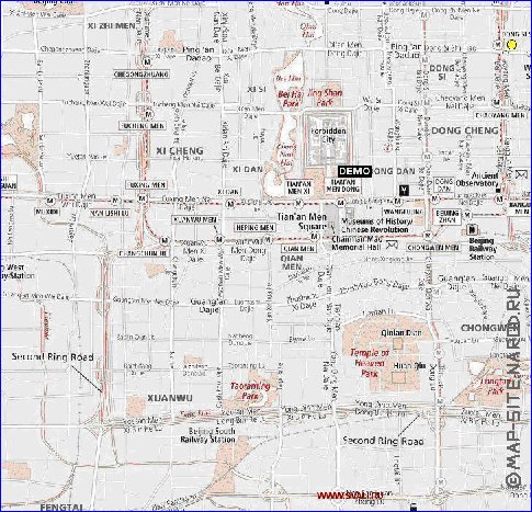 Administratives carte de Pekin