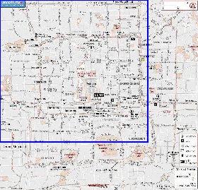 Administratives carte de Pekin