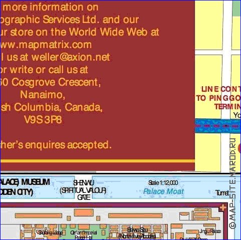 carte de Pekin en anglais