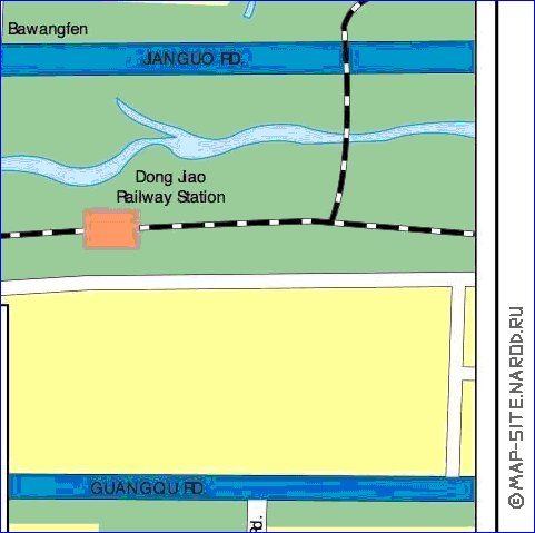 carte de Pekin en anglais