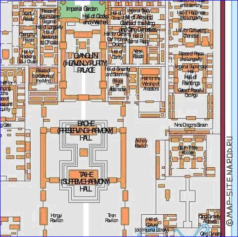 carte de Pekin en anglais