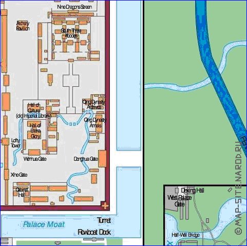 carte de Pekin en anglais