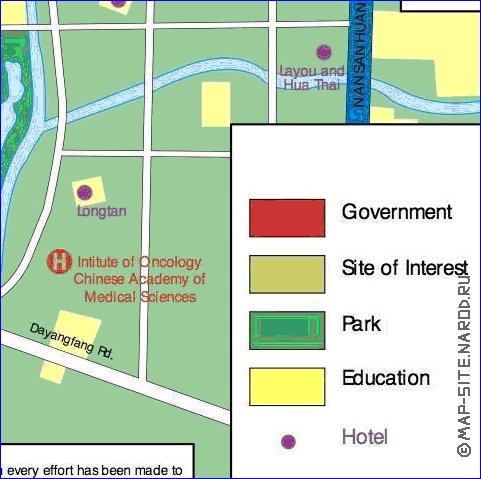 carte de Pekin en anglais