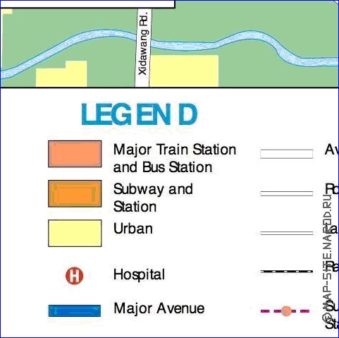 carte de Pekin en anglais