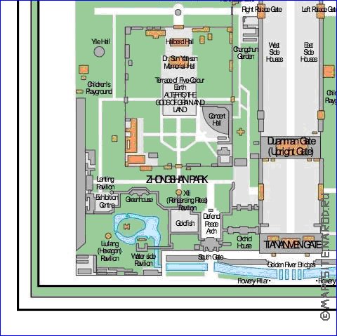 carte de Pekin en anglais