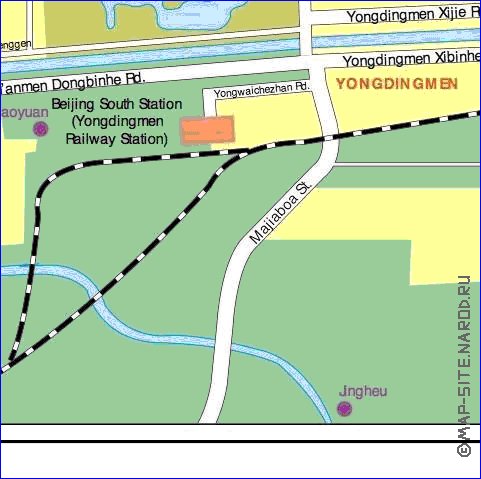 carte de Pekin en anglais