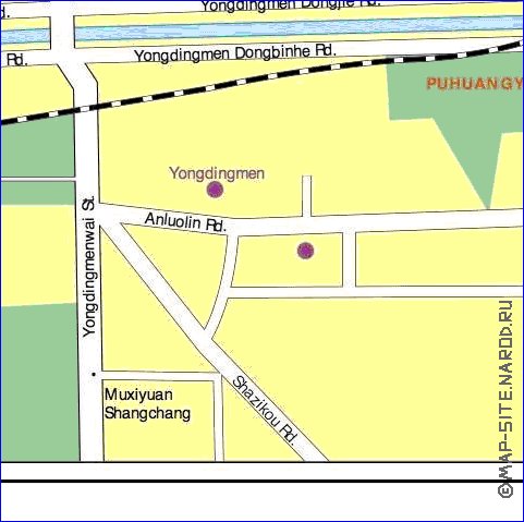 carte de Pekin en anglais