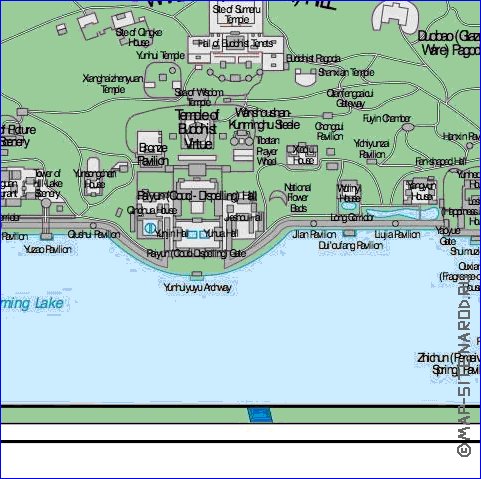 carte de Pekin en anglais