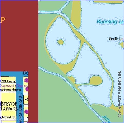 carte de Pekin en anglais